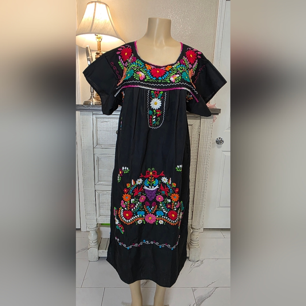 Boho Artisanal Mexican Dress
